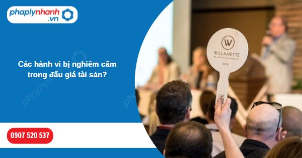 Các hành vi bị nghiêm cấm trong đấu giá tài sản-Hỗ trợ, tư vấn pháp lý nhanh