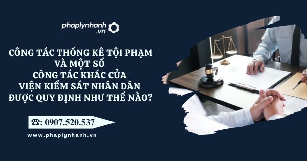 Công tác thống kê tội phạm và một số công tác khác của Viện kiểm sát nhân dân được quy định như thế nào? 1 Viện kiểm sát nhân dân - Tư vấn, hỗ trợ pháp lý nhanh