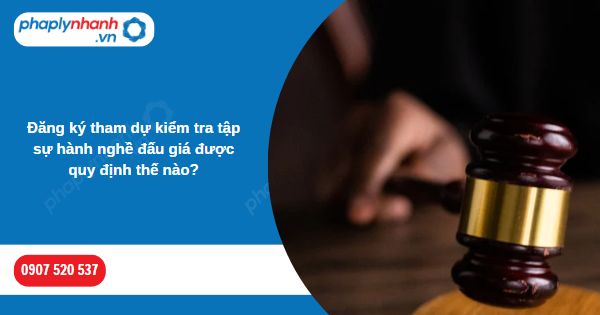 Đăng ký tham dự kiểm tra tập sự hành nghề đấu giá được quy định thế nào? 1 Đăng ký tham dự kiểm tra tập sự hành nghề đấu giá được quy định thế nào-Hỗ trợ, tư vấn pháp lý nhanh