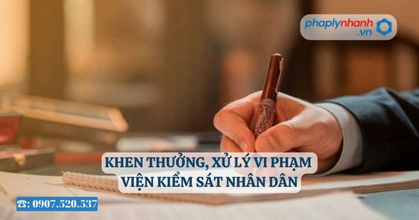 Khen thưởng, xử lý vi phạm Viện kiểm sát nhân dân 11 Khen thưởng, xử lý vi phạm Viện kiểm sát nhân dân - Tư vấn, hỗ trợ pháp lý nhanh