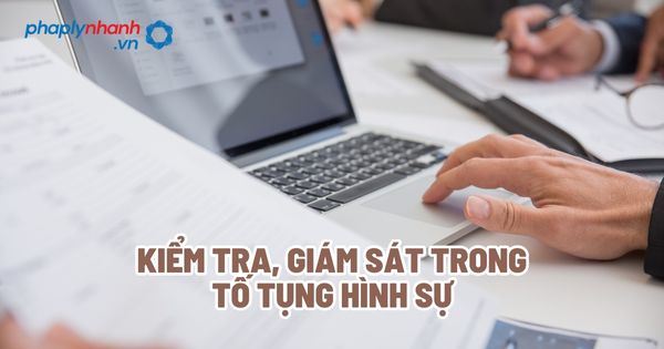 Kiểm tra, giám sát trong tố tụng hình sự 1 Kiểm tra, giám sát trong tố tụng hình sự - Tư vấn, hỗ trợ pháp lý nhanh