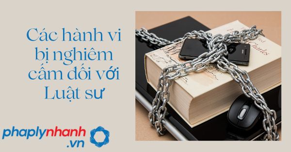 Các hành vi bị nghiêm cấm đối với Luật sư 16 Các hành vi bị nghiêm cấm đối với Luật sư