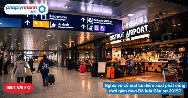 Nghĩa vụ có mặt tại điểm xuất phát đúng thời gian theo Bộ luật Dân sự 2015-Hỗ trợ, tư vấn pháp lý nhanh