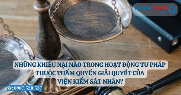 Những khiếu nại nào trong hoạt động tư pháp thuộc thẩm quyền giải quyết của Viện kiểm sát nhân? 12 Những khiếu nại nào trong hoạt động tư pháp thuộc thẩm quyền giải quyết của Viện kiểm sát nhân - Tư vấn, hỗ trợ pháp lý nhanh