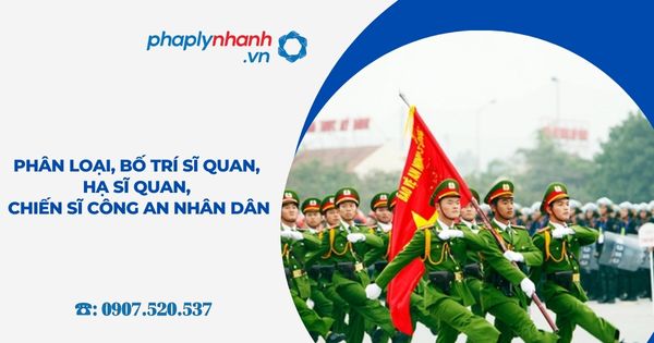 Phân loại, bố trí sĩ quan, hạ sĩ quan, chiến sĩ Công an nhân dân