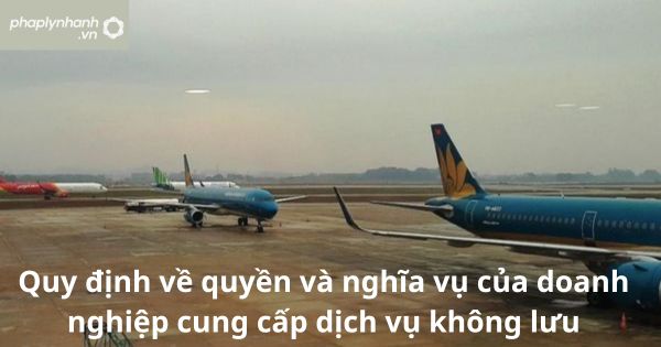 Quy định về quyền và nghĩa vụ của doanh nghiệp cung cấp dịch vụ không lưu 19 Quy định về quyền và nghĩa vụ của doanh nghiệp cung cấp dịch vụ không lưu