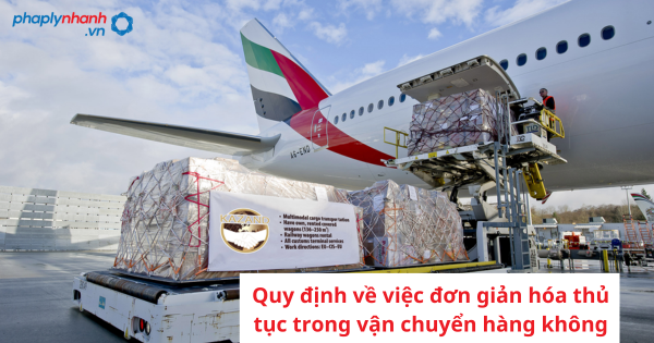 Quy định về việc đơn giản hóa thủ tục trong vận chuyển hàng không 15 Quy định về việc đơn giản hóa thủ tục trong vận chuyển hàng không