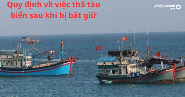 Quy định về việc thả tàu biển sau khi bị bắt giữ 1 Quy định về việc thả tàu biển sau khi bị bắt giữ