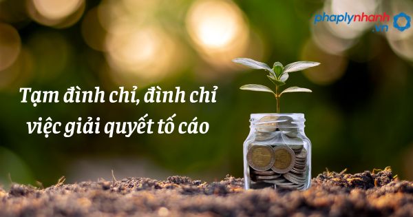 Tạm đình chỉ, đình chỉ việc giải quyết tố cáo như thế nào? 6 Tạm đình chỉ, đình chỉ việc giải quyết tố cáo - hỗ trợ, tư vấn pháp lý nhanh