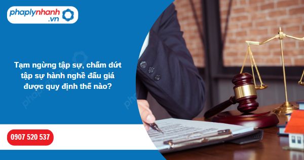 Tạm ngừng tập sự, chấm dứt tập sự hành nghề đấu giá được quy định thế nào-Hỗ trợ, tư vấn pháp lý nhanh
