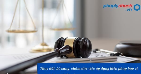 Thay đổi, bổ sung, chấm dứt việc áp dụng biện pháp bảo vệ như thế nào? 1 Thay đổi, bổ sung, chấm dứt việc áp dụng biện pháp bảo vệ - hỗ trợ, tư vấn pháp lý nhanh