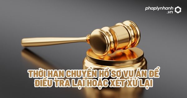 Thời hạn chuyển hồ sơ vụ án để điều tra lại hoặc xét xử lại? 1 Thời hạn chuyển hồ sơ vụ án để điều tra lại hoặc xét xử lại - Tư vấn, hỗ trợ pháp lý nhanh
