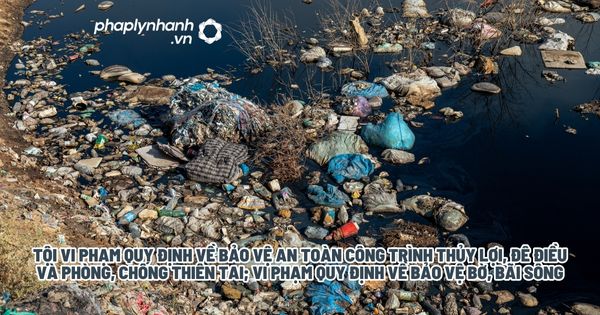 Tội vi phạm quy định về bảo vệ an toàn công trình thủy lợi, đê điều và phòng, chống thiên tai; vi phạm quy định về bảo vệ bờ, bãi sông? 1 Tội vi phạm quy định về bảo vệ an toàn công trình thủy lợi, đê điều và phòng, chống thiên tai; vi phạm quy định về bảo vệ bờ, bãi sông - Tư vấn, hỗ trợ pháp lý nhanh