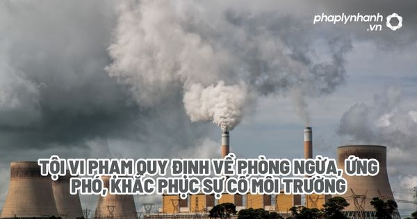 Tội vi phạm quy định về phòng ngừa, ứng phó, khắc phục sự cố môi trường? 1 Tội vi phạm quy định về phòng ngừa, ứng phó, khắc phục sự cố môi trường - Tư vấn, hỗ trợ pháp lý nhanh