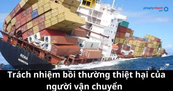 Quy định trách nhiệm bồi thường thiệt hại của người vận chuyển 1 Quy định trách nhiệm bồi thường thiệt hại của người vận chuyển