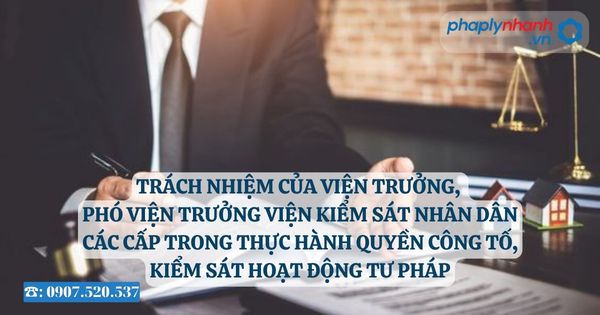 Trách nhiệm của Viện trưởng, Phó Viện trưởng Viện kiểm sát nhân dân các cấp trong thực hành quyền công tố, kiểm sát hoạt động tư pháp 24 Trách nhiệm của Viện trưởng, Phó Viện trưởng Viện kiểm sát nhân dân các cấp trong thực hành quyền công tố, kiểm sát hoạt động tư pháp