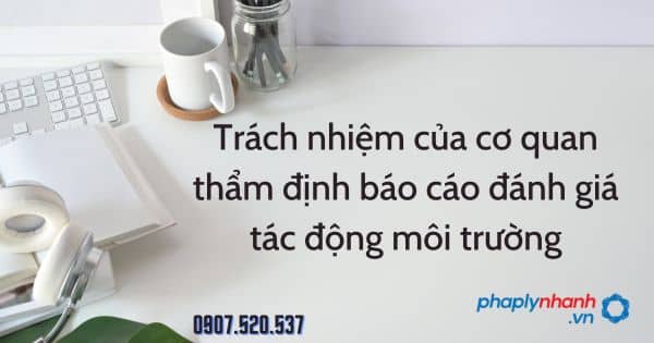 Trách nhiệm của cơ quan thẩm định báo cáo đánh giá tác động môi trường 19 Trách nhiệm của cơ quan thẩm định báo cáo đánh giá tác động môi trường - tư vấn hỗ trợ pháp lý nhanh