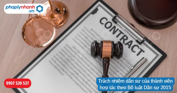 Trách nhiệm dân sự của thành viên hợp tác theo Bộ luật Dân sự 2015? 1 Trách nhiệm dân sự của thành viên hợp tác theo Bộ luật Dân sự 2015-Hỗ trợ, tư vấn pháp lý nhanh