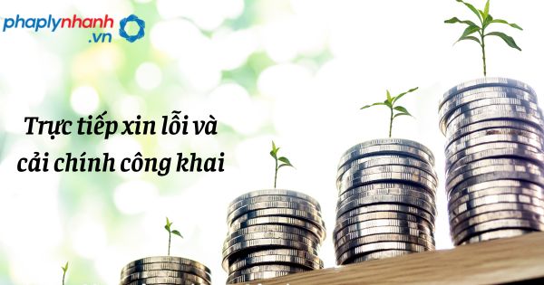 Trực tiếp xin lỗi và cải chính công khai - hỗ trợ, tư vấn pháp lý nhanh
