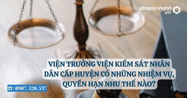 Viện trưởng Viện kiểm sát nhân dân cấp huyện có những nhiệm vụ, quyền hạn như thế nào? 13 Viện trưởng Viện kiểm sát nhân dân cấp huyện có những nhiệm vụ, quyền hạn như thế nào - Tư vấn, hỗ trợ pháp lý nhanh