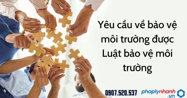 Yêu cầu về bảo vệ môi trường được Luật bảo vệ môi trường 2020 quy định thế nào? 11 Yêu cầu về bảo vệ môi trường được Luật bảo vệ môi trường - tư vấn hỗ trợ pháp lý nhanh