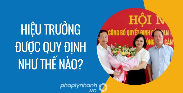 HIỆU TRƯỞNG ĐƯỢC QUY ĐỊNH NHƯ THẾ NÀO? 1 hiệu trưởng được quy định như thế nào - Tư vấn hỗ trợ phaplynhanh