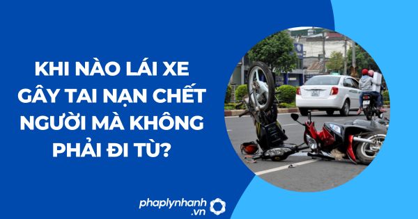 khi nào lái xe gây tai nạn chết người mà không phải đi tù? 1 khi nào lái xe gây tai nạn chết người mà không phải đi tù?