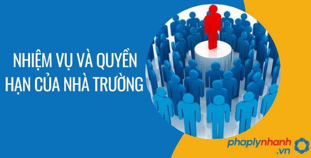 NHIỆM VỤ VÀ QUYỀN HẠN CỦA NHÀ TRƯỜNG ĐƯỢC QUY ĐỊNH NHƯ THẾ NÀO? 1 nhiệm vụ và quyền hạn của nhà trường - Tư vấn hỗ trợ phaplynhanh