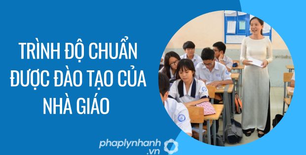 trình độ chuẩn được đào tạo của nhà giáo - Tư vấn hỗ trợ phaplynhanh