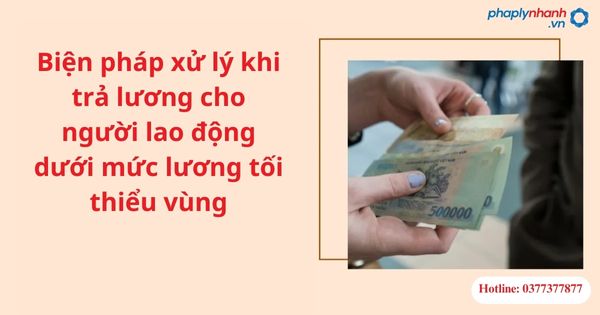 Biện pháp xử lý khi trả lương cho người lao động dưới mức lương tối thiểu vùng 1 Biện pháp xử lý khi trả lương cho người lao động dưới mức lương tối thiểu vùng