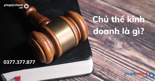 Chủ thể kinh doanh là gì - tư vấn hỗ trợ pháp lý nhanh
