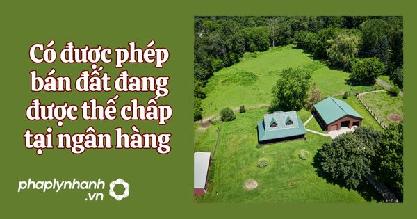 Có được phép bán đất đất đang đươc thế chấp tại ngân hàng