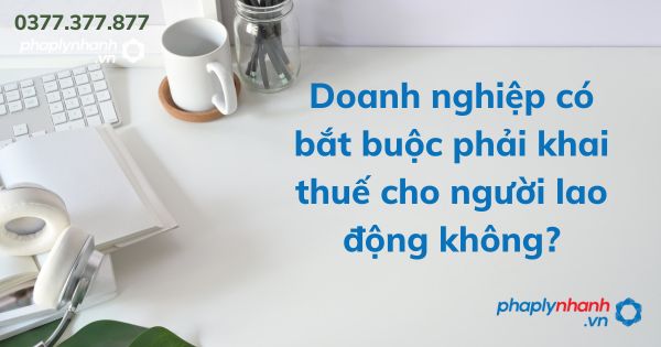 Doanh nghiệp có bắt buộc phải khai thuế cho người lao động không? 1 Doanh nghiệp có bắt buộc phải khai thuế cho người lao động không - tư vấn hỗ trợ pháp lý nhanh