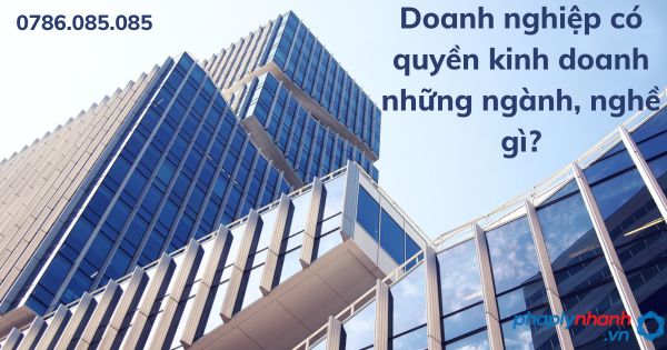 Doanh nghiệp có quyền kinh doanh những ngành, nghề gì? 1 Doanh nghiệp có quyền kinh doanh những ngành, nghề gì - tư vấn hỗ trợ pháp lý nhanh