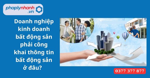 Doanh nghiệp kinh doanh bất động sản phải công khai thông tin bất động sản ở đâu? 1 Doanh nghiệp kinh doanh bất động sản phải công khai thông tin bất động sản ở đâu