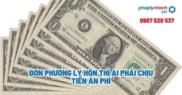 Đơn phương ly hôn thì ai phải chịu tiền án phí - Tư vấn, hỗ trợ pháp lý nhanh