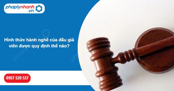 Hình thức hành nghề của đấu giá viên được quy định thế nào-Hỗ trợ, tư vấn pháp lý nhanh