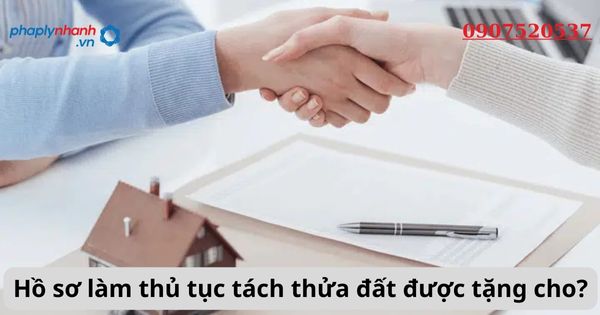 Hồ sơ làm thủ tục tách thửa đất được tặng cho? 2 Hồ sơ làm thủ tục tách thửa đất được tặng cho?