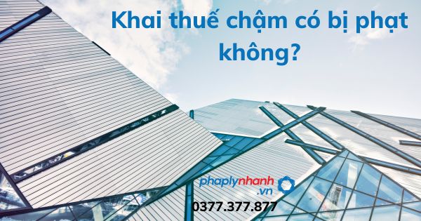 Khai thuế chậm có bị phạt không? 1 Khai thuế chậm có bị phạt không - tư vấn hỗ trợ pháp lý nhanh