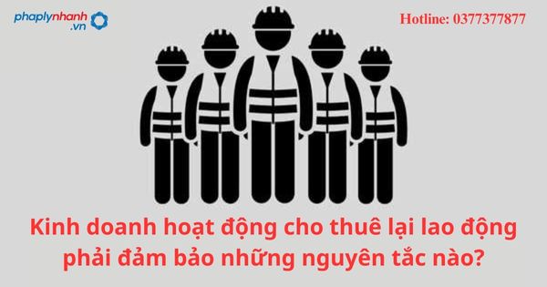 Kinh doanh hoạt động cho thuê lại lao động phải đảm bảo những nguyên tắc nào? 1 Kinh doanh hoạt động cho thuê lại lao động phải đảm bảo những nguyên tắc nào?