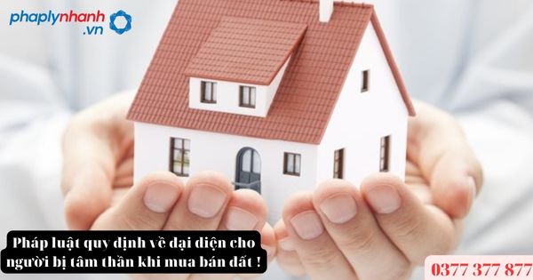 Pháp luật quy định về đại diện cho người bị tâm thần khi mua bán đất được không? 1 Pháp luật quy định về đại diện cho người bị tâm thần khi mua bán đất được không?