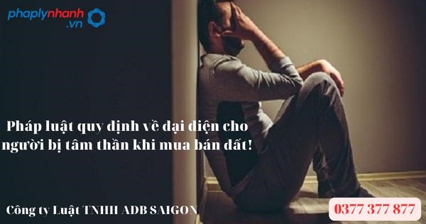 Pháp luật quy định về đại diện cho người bị tâm thần khi mua bán đất được không? 2 Pháp luật quy định về đại diện cho người bị tâm thần khi mua bán đất được không?