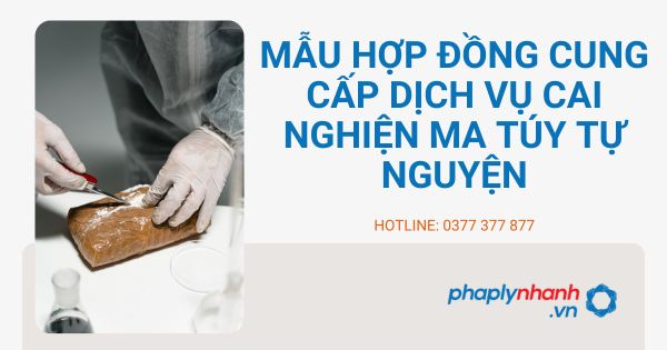 Chia sẻ mẫu hợp đồng cung cấp dịch vụ cai nghiện ma túy tự nguyện 5 Chia sẻ mẫu hợp đồng cung cấp dịch vụ cai nghiện ma túy tự nguyện
