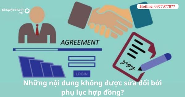 Những nội dung không được sửa đổi bởi phụ lục hợp đồng? 1 Những nội dung không được sửa đổi bởi phụ lục hợp đồng?