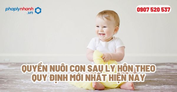 Quyền nuôi con sau ly hôn theo quy định mới nhất hiện nay - Tư vấn, hỗ trợ pháp lý nhanh