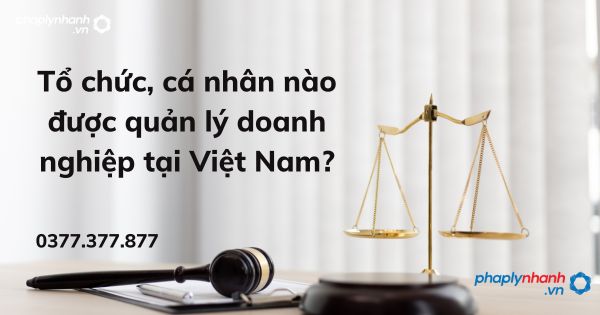 Tổ chức, cá nhân nào được quản lý doanh nghiệp tại Việt Nam? 4 Tổ chức, cá nhân nào được quản lý doanh nghiệp tại Việt Nam - tư vấn hỗ trợ pháp lý nhanh