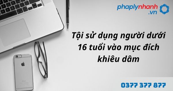 Tội sử dụng người dưới 16 tuổi vào mục đích khiêu dâm là gì? Quy định về tội sử dụng người dưới 16 tuổi vào mục đích khiêu dâm như thế nào? 1 Tội sử dụng người dưới 16 tuổi vào mục đích khiêu dâm - hỗ trợ, tư vấn pháp lý nhanh