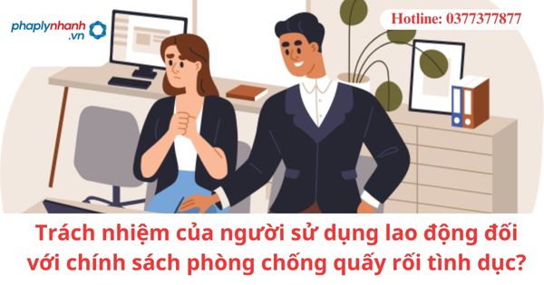 Chính sách phòng chống quấy rối tình dục và trách nhiệm của người sử dụng lao động