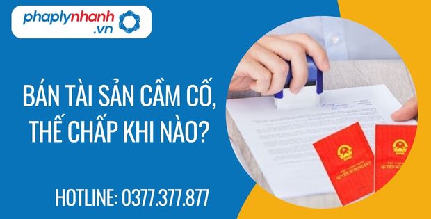bán tài sản cầm cố, thế chấp khi nào - Tư vấn hỗ trợ phaplynhanh