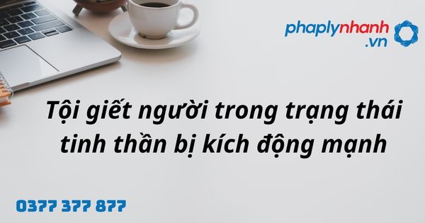Trạng thái tinh thần bị kích động mạnh là gì? Quy định về tội giết người trong trạng thái tinh thần bị kích động mạnh là gì? 1 tội giết người trong trạng thái tinh thần bị kích động mạnh - hỗ trợ, tư vấn pháp lý nhanh